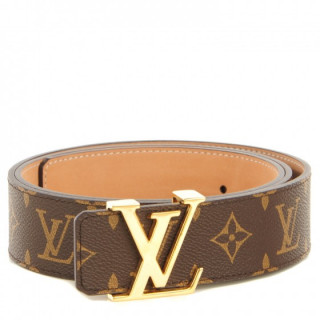 Louis Vuitton Amarante Monogram Vernis LV Initiales Belt 95CM