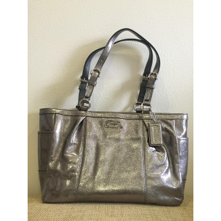 Coach Gallery Metallic Leather Tote