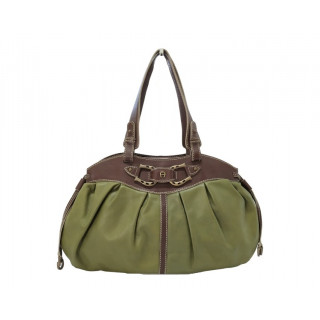 Aigner Green/Brown Shoulder Bag