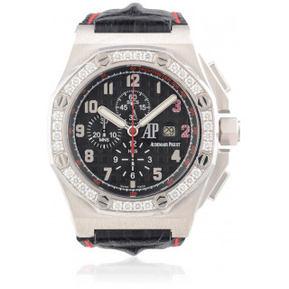 Royal Oak Offshore Shaquille O'Neal Limited Edition White Gold with Diamond Bezel