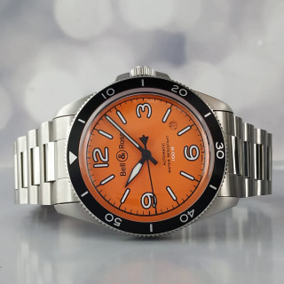 Bell & Ross BR V2-92 Orange Dial 41 MM Automatic Watch Full Set