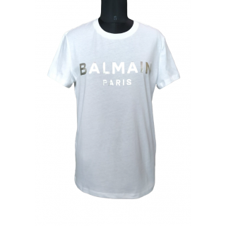 Balmain White Silver T-shirt