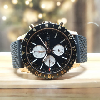 Breitling Chronoliner R24312 Rose Gold Black Dial Watch