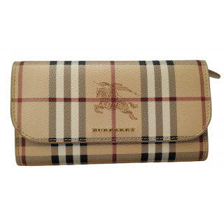 Burberry Henley Haymarket Check Canvas Wallet On Chain