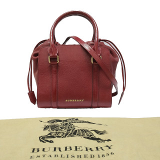 Burberry Patent Leather Dinton Small Tote