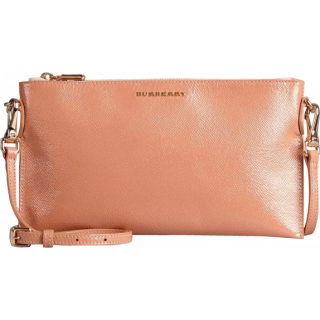 Burberry Peach/Rose Messenger Sling Bag