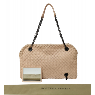 Bottega Veneta Duo Intrecciato Nappa Leather Shoulder Bag 