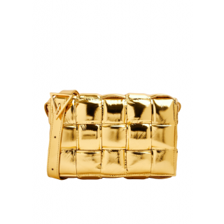 Bottega Veneta Gold Cassette Shoulder Bag