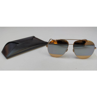 Dior DiorSplit Two-Tone Metallic Aviator Sunglasses