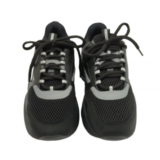 Dior B 22 Black Technical Mesh and Smooth Calfskin Sneakers