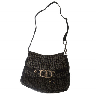 Dior Monogram Fabric Front Flap Small Bag 