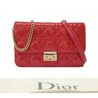 Dior Cannage Miss Dior Promenade Chain Leather Crossbody Bag