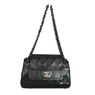 Chanel Quilted Distressed Calfskin Classic Double Flap Bag