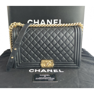 Chanel Boy Black Large Handbag