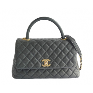 Chanel Coco Caviar Medium flap Gold Hardware Bag