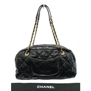 chanel gray crossbody purse