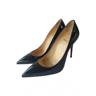 Christian Louboutin Black Patent Leather Pointed Toe Pumps