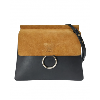 Chloe Suede and Leather Faye Shoulder Bag