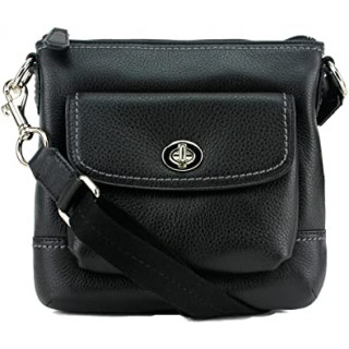 Coach Pebbled Leather Pocket Swing Pack Crossbody Bag