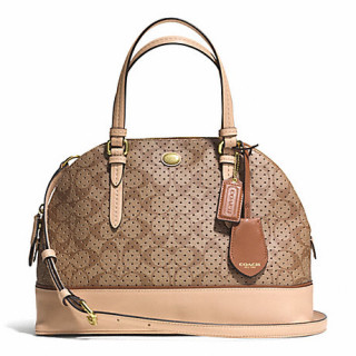 Coach Peyton Perforated PVC Domed Satchel