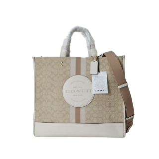 Coach Dempsey Signature Jacquard With Stripe and Patch Carryall