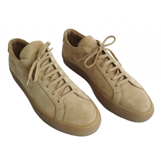 Common Projects Achilles Low Nubuck Tan Sneakers
