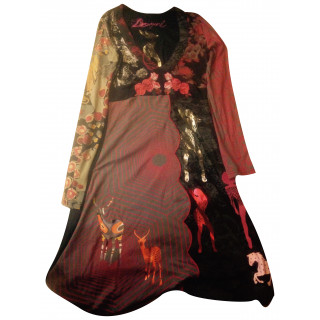 Desigual Long Sleeve Floral Print Dress