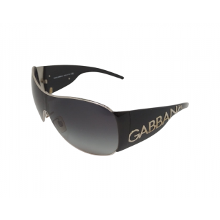 Dolce & Gabbana Womens Oversized Sunglasses Black Shield