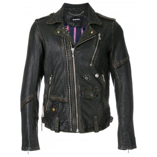 Diesel L Slate Giacca Leather Jacket