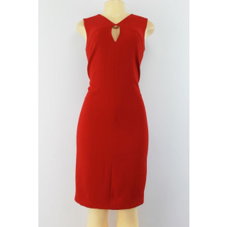 DKNY Red Sleeveless Dress