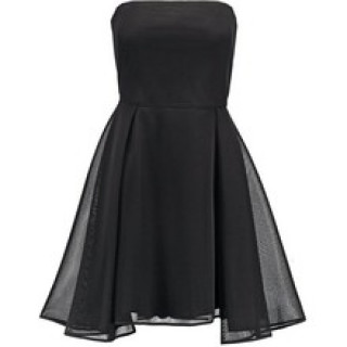 DKNY Strapless Black Mesh Dress 2