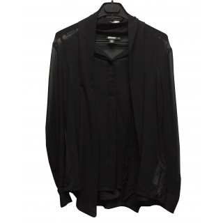 DKNY Sheer Black Full Sleeves Shirt
