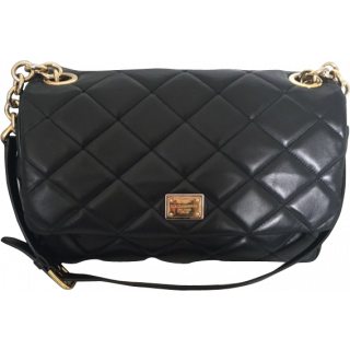 Dolce & Gabbana Black Quilted Shoulder Bag