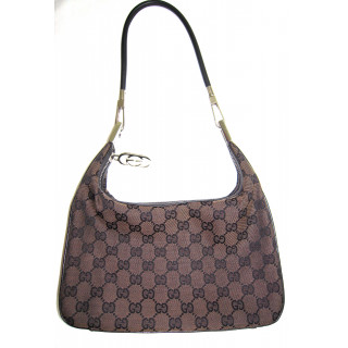 Gucci GG Canvas Binoche Medium Shoulder Bag