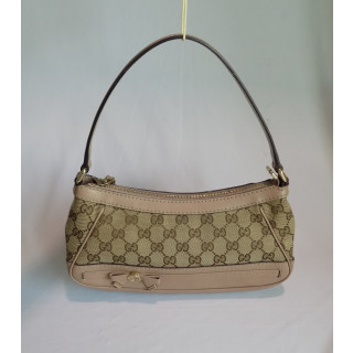 Gucci Beige/Ebony GG Canvas Mayfair Small Shoulder Bag
