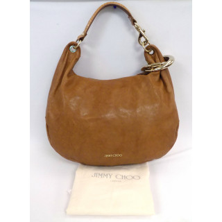 Jimmy Choo Women's Brown Solar Leather Shoulder Bag