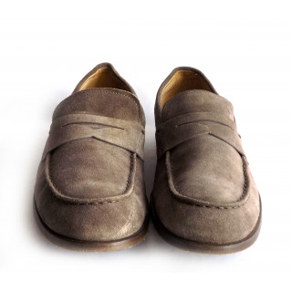 Tods Suede Penny Loafers
