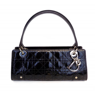 Lady Dior Patent Leather East West Handbag