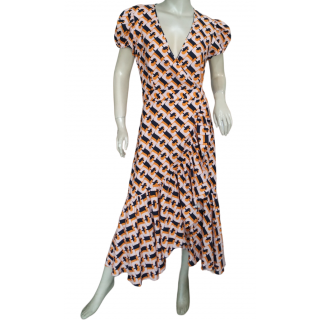 Diane Von Furstenberg Vienna Ruffled Wrap Dress