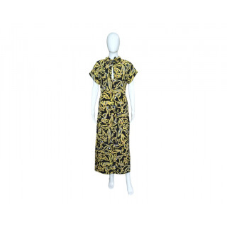 Diane Von Furstenberg Yellow Floral Print Dress
