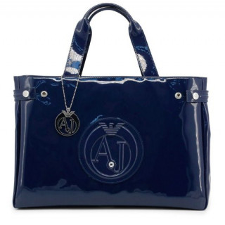 Armani Jeans Patent East West Logo Tote