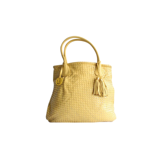 Elliott Lucca Yellow Shopper Tote Bag