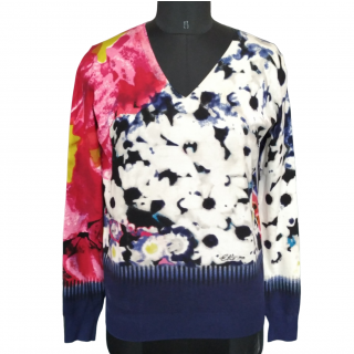 ETRO V-Neck Multicolor Sweater