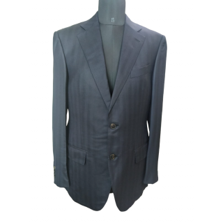 Zegna Couture 12656 Navy Blue 2 Pcs Suit