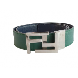Fendi FF Buckle Reversible Leather Belt