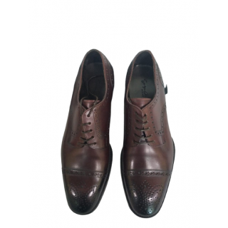 Giorgio Armani Brown Leather Wingtip Dress Shoes