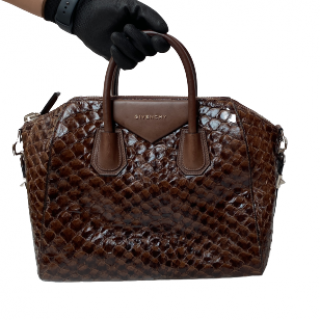 Givenchy Pirarucu Antigona Brown Handbag