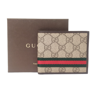 Gucci Supreme Web Bifold Wallet