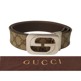 Gucci Supreme Interlocking Reversible Buckle Belt