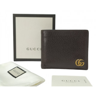 Gucci Double G Logo Leather Wallet